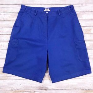 L.L. BEAN Cargo Shorts Blue Sz 16